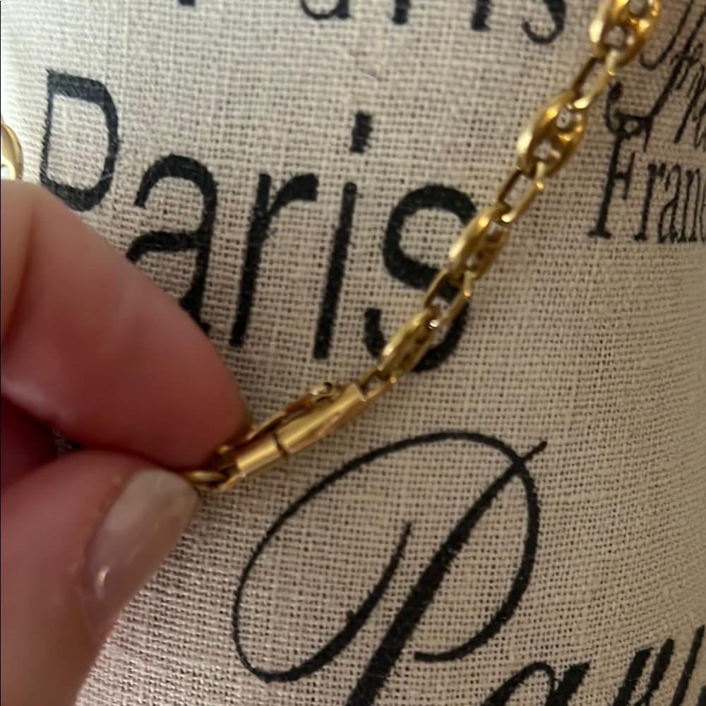 Vintage Gucci 18K Gold Mariner Necklace 16” - Picture 4 of 7